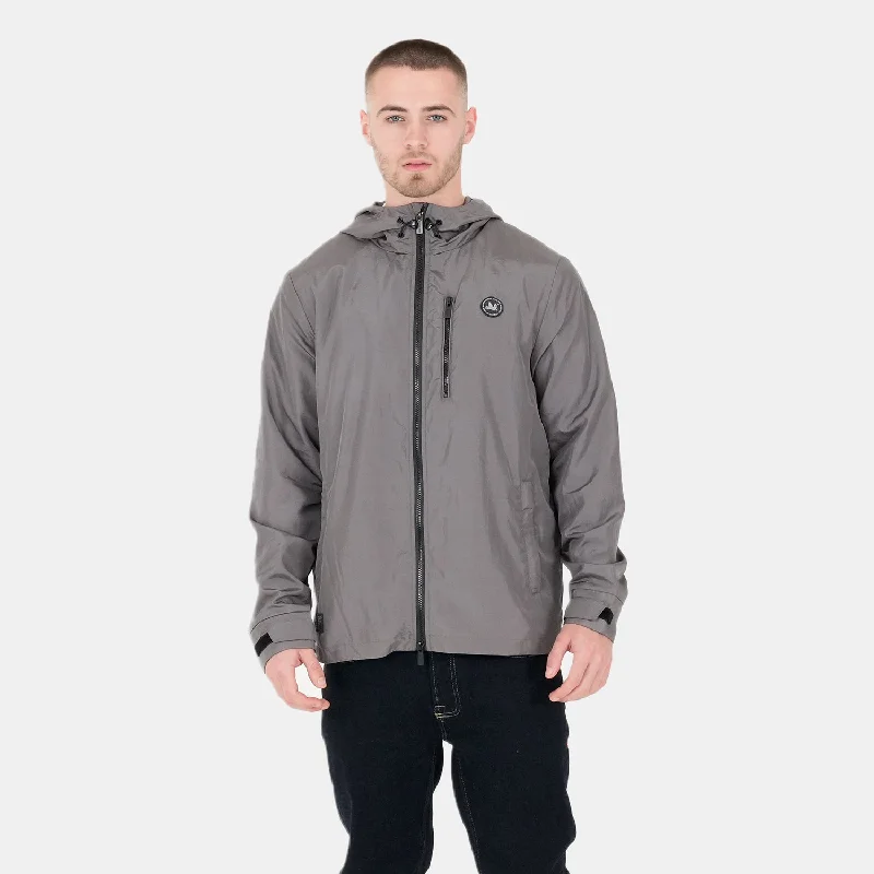 Athletic Running Jacket-Draw Jacket Dark Grey