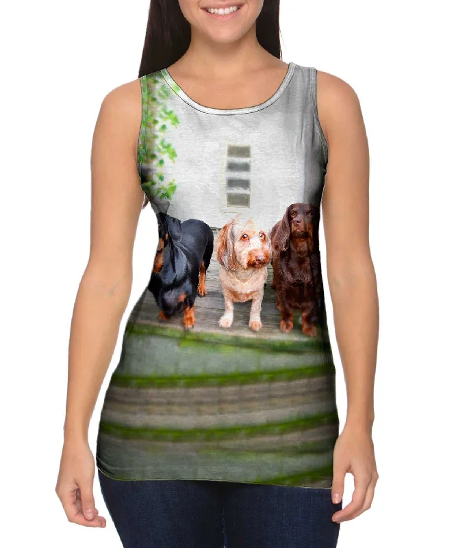 Trendy Tie-Dye Tank Top-Dachshund Variety Pack