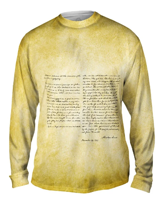 Fashionable Hooded Long Sleeve-Gettysburg Address