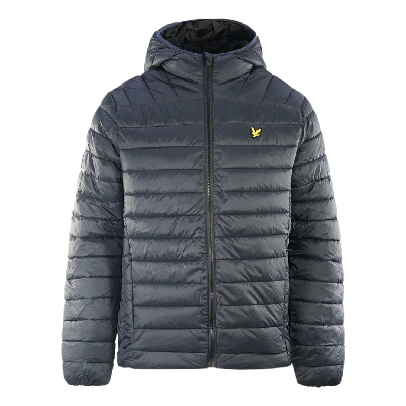 Casual Fleece Zip Jacket-Lyle & Scott Lightweight Quilted Black Jacket