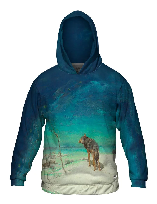 Cool Streetwear Hoodie-Alfred Wierusz Kowalski - "Lone Wolf"