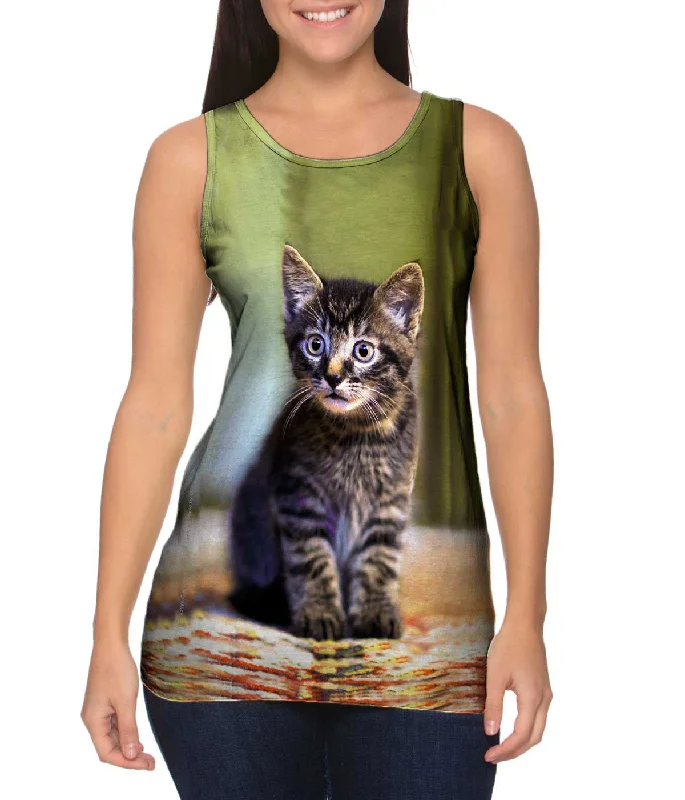 Sports Performance Sleeveless Top-Cute Kitten