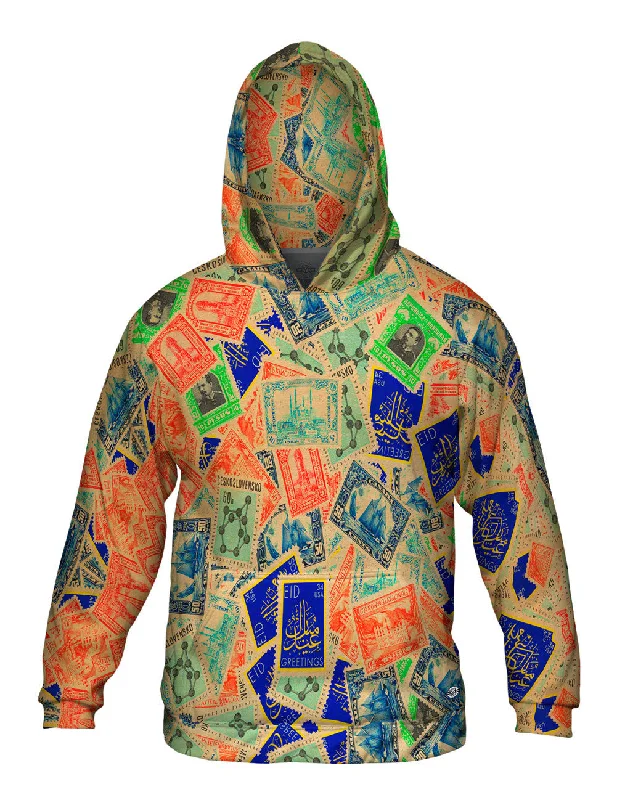 Travel Ready Hoodie-"Antique Stamp Collection"