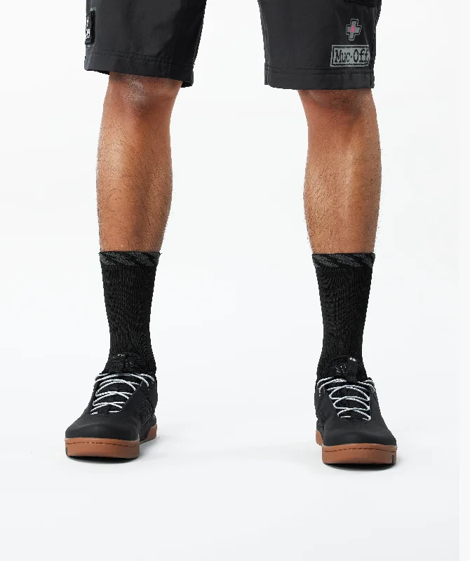 Relaxed Fit No-Show Socks-Technical Riders Socks - Black