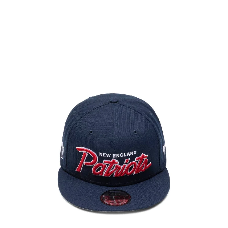 Custom Name Baseball Hat-9FIFTY NEW ENGLAND PATRIOTS SCRIPT CAP