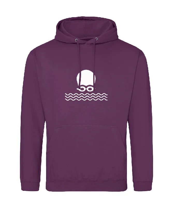 Retro Text Hoodie-Open Water Swimming Hoodie