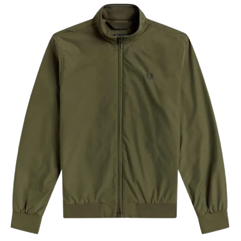 Retro Style Windbreaker Jacket-Fred Perry J2660 B57 Military Green Brentham Jacket