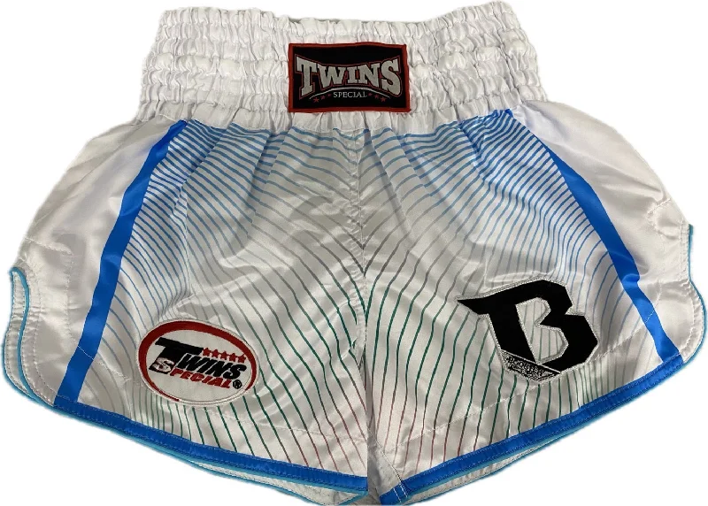 Soft Yoga Shorts-Twins Special x Booster Muay Thai Shorts TBT09