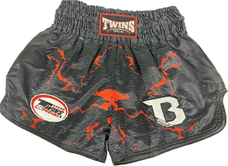 Personalized Graphic Shorts-Twins Special x Booster Muay Thai Shorts TBT07