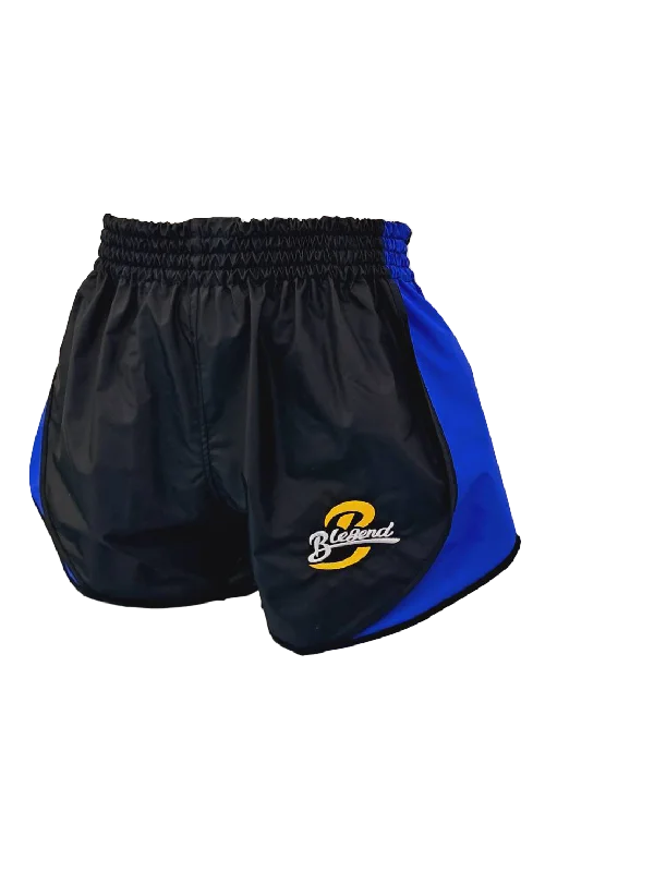 Bold Design Shorts-Blegend Boxing Shorts Powerhouse Black Blue