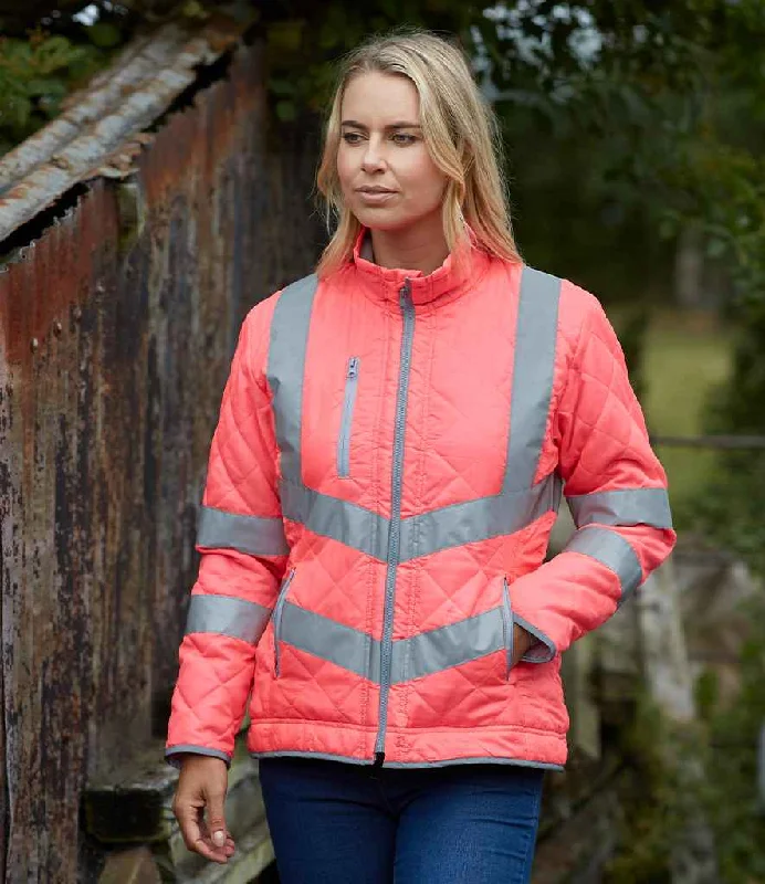 Military Style Jacket-Yoko Hi-Vis Kensington Jacket | Pink