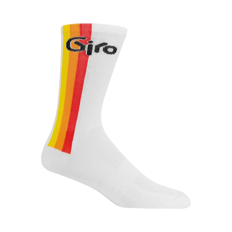 Classic Cotton Crew Socks-Giro Comp Racer 6" High Rise Sock - '85 White