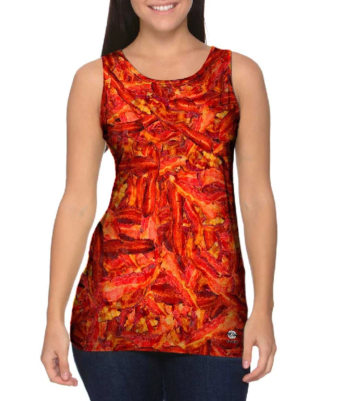 Fun Graphic Design Tank-Crispy Bacon Jumbo