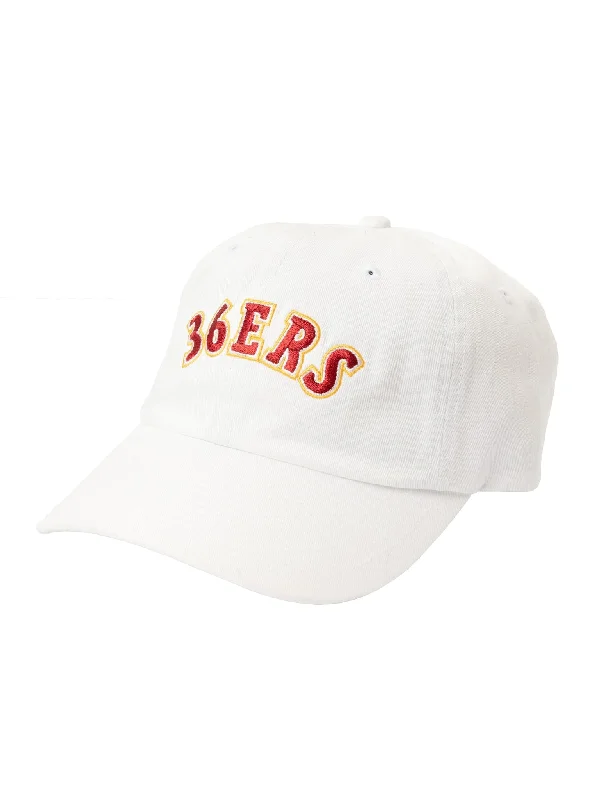 Casual Sun Hat-Washed White Arch Dad Cap