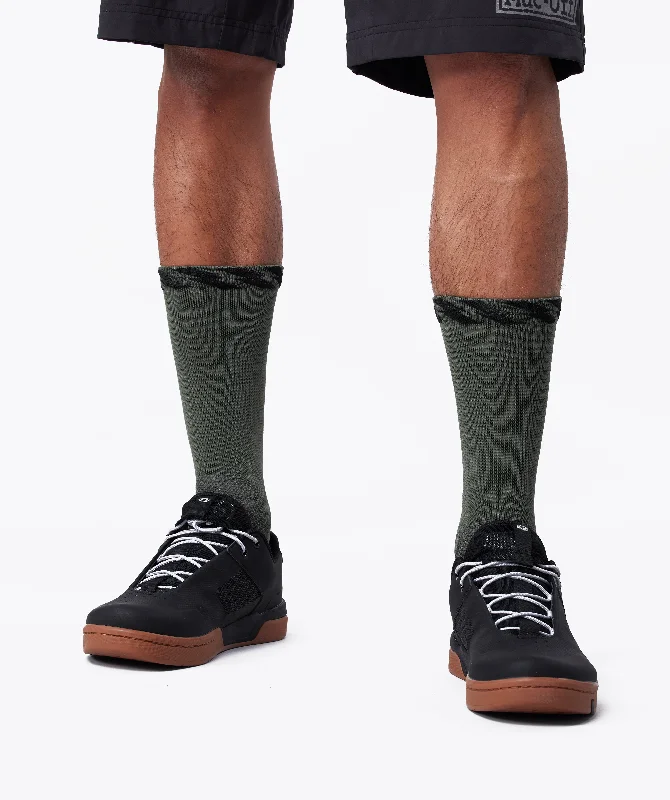 Soft Cotton No-Show Socks-Technical Riders Socks - Green