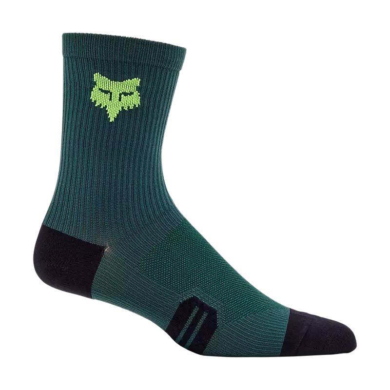 High-Quality Running Socks-Fox Racing 6" Ranger Sock - Emerald