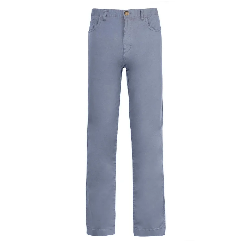 Classic Denim Pants-Barbour Overdyed Twill Trousers Washed Blue