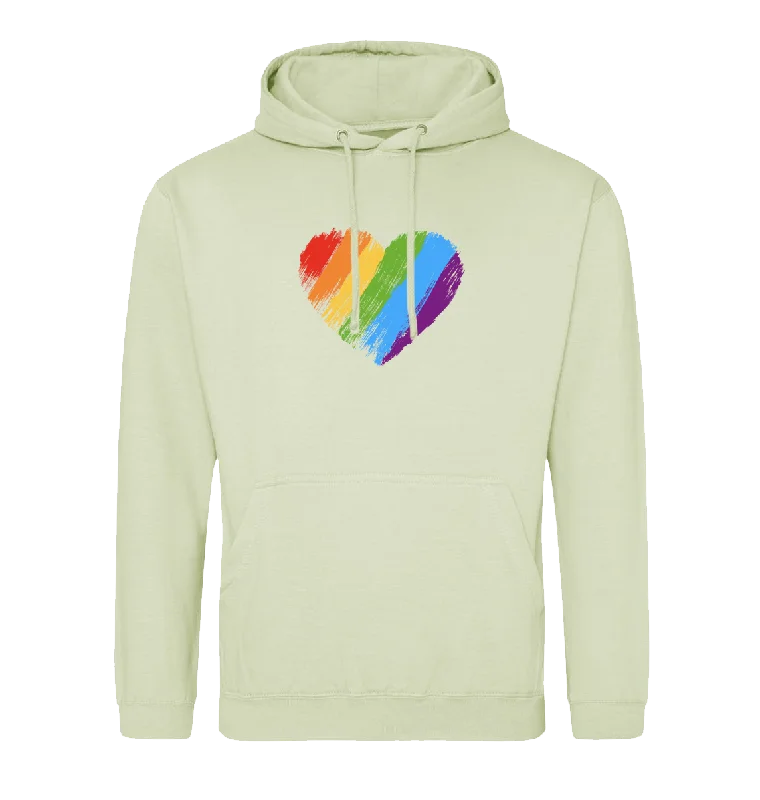 Sports Fan Hoodie-Rainbow Heart Hoodie