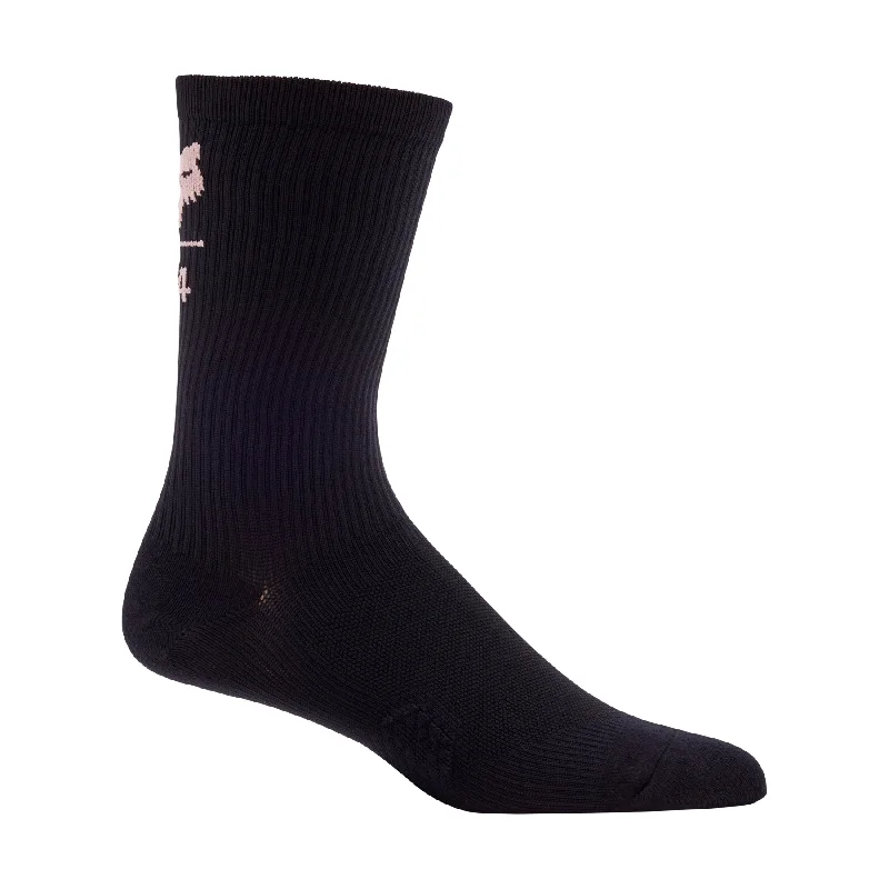 Colorful Striped Socks-Fox Racing 8" Ranger Sock - Fox 74 - Black-Pink