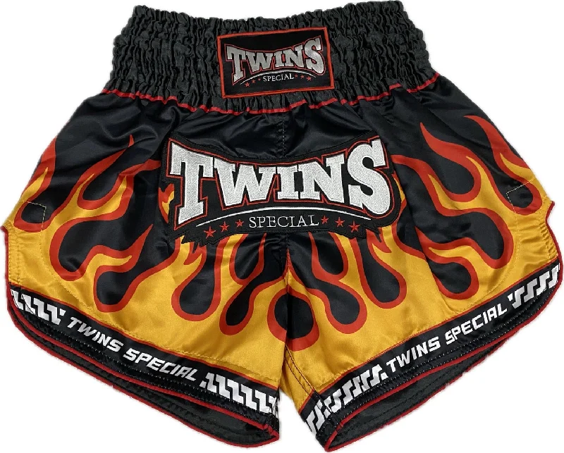 Sports Performance Shorts-Twins Special Muay Thai Shorts TBS-FLAME