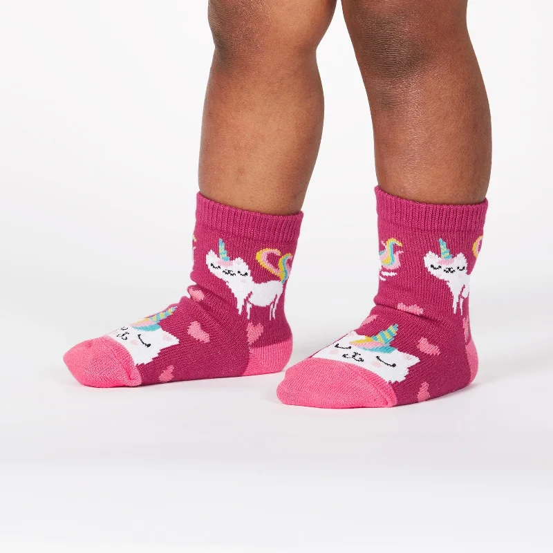 Athletic Training Socks-Sock it to Me Look at Me Meow Toddler Crew Socks