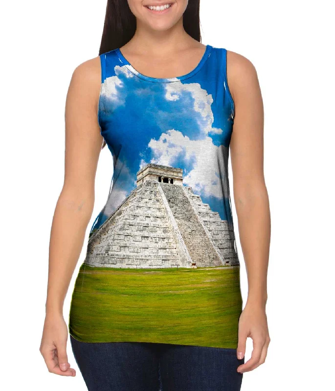 Premium Cotton Tank-Chichen Itza Mexico