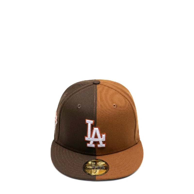 Stylish Wide Brim Hat-59FIFTY LOS ANGELES DODGERS SPLIT FITTED CAP