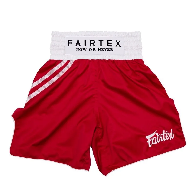 Quick-Dry Swim Shorts-Fairtex Boxing Shorts - BT2008 Red