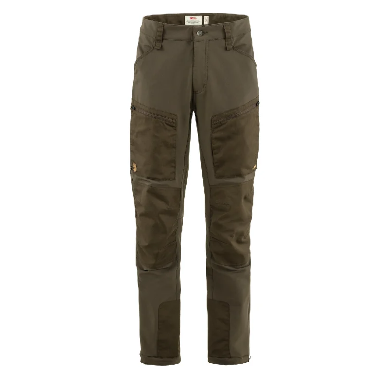 Relaxed Fit Joggers-Fjallraven Keb Agile Winter Trousers Reg Dark Olive