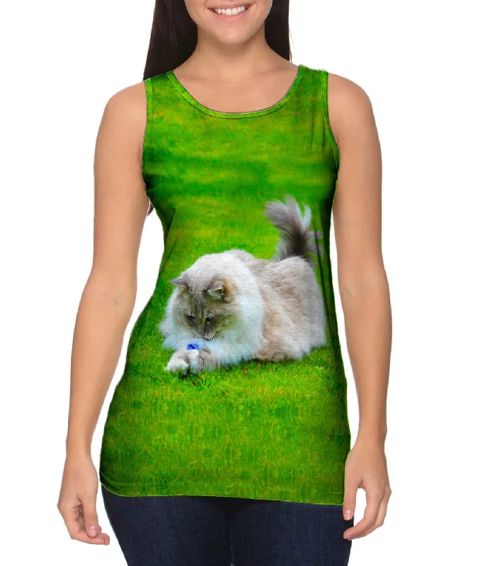 Breathable Yoga Tank Top-Cute Furball Kitty Cat