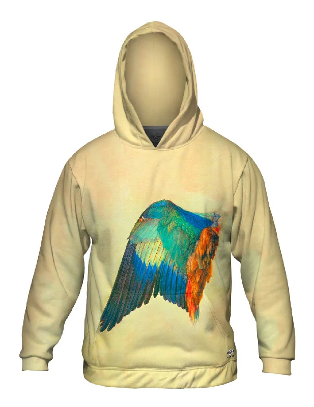 Graphic Design Hoodie-Albrecht Durer - "Wing of a Blue Roller" (1512)