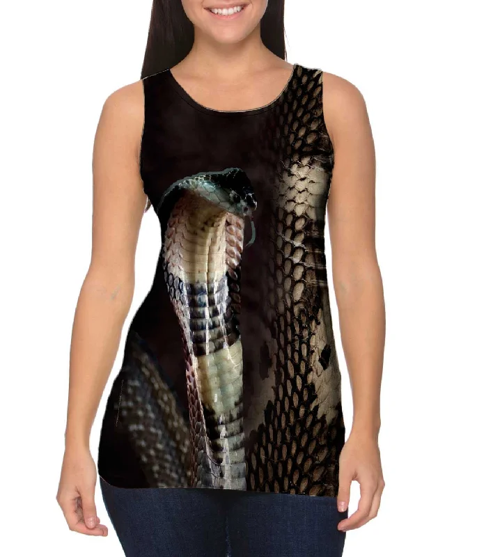 Casual Summer Sleeveless Top-Cobra Half Skin