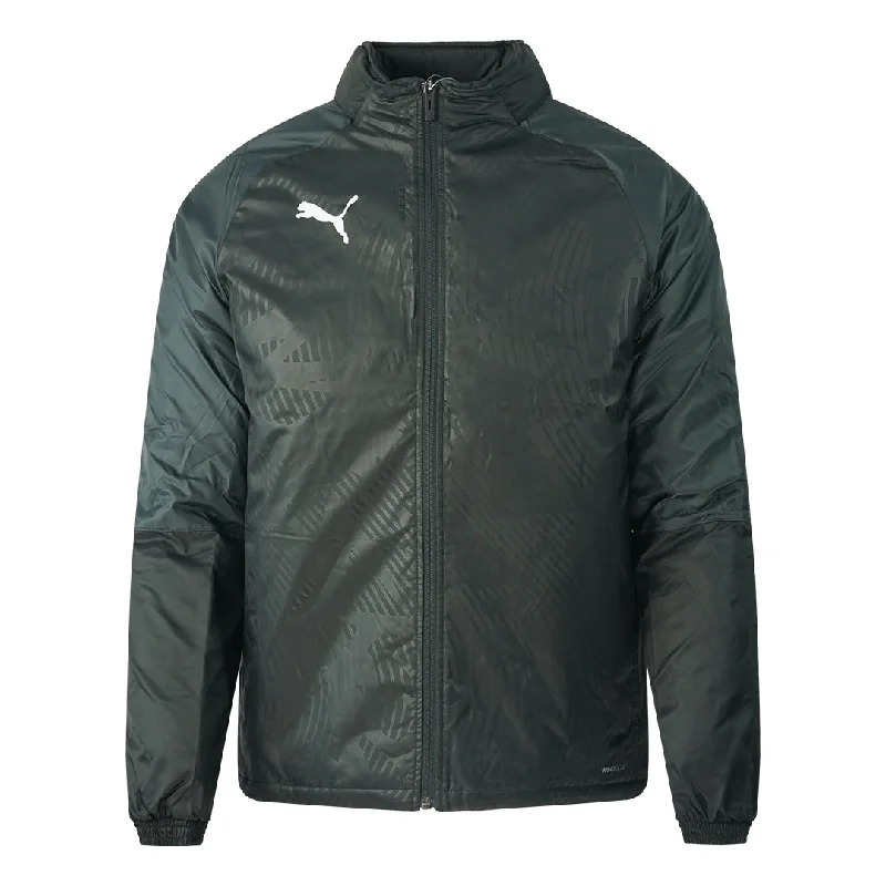 Custom Logo Jacket-Puma Padded Windcell Black Jacket