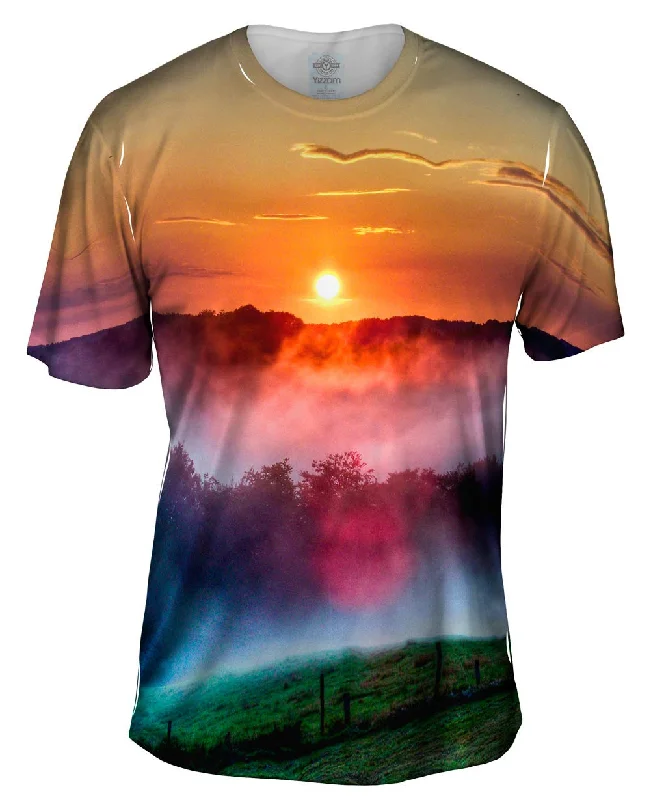 Vintage Comic T-shirt-Farm Sunset