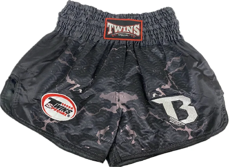 Custom Printed Shorts-Twins Special x Booster Muay Thai Shorts TBT06