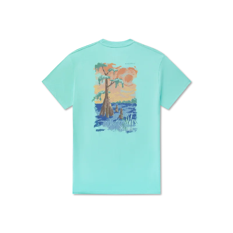 Nature Graphic T-shirt-Southern Horizons Tee - Cypress