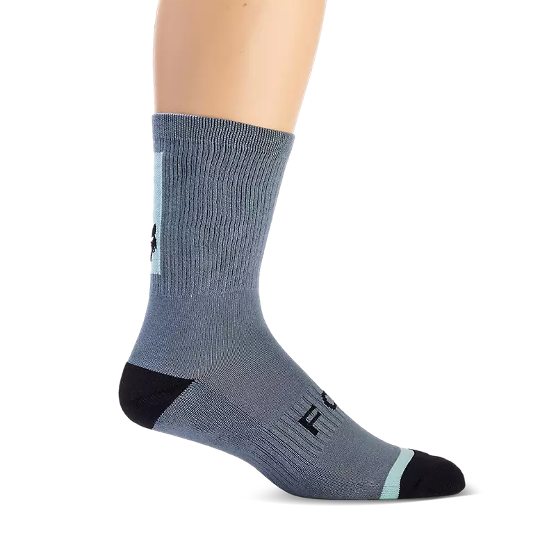 Breathable Workout Socks-Fox Racing 8" Defend Sock - Citadel