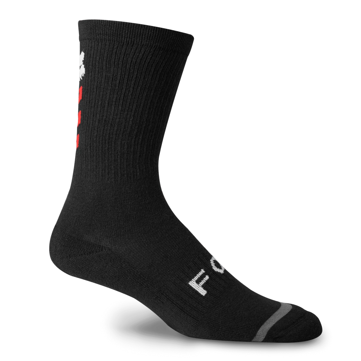 Classic Patterned Socks-Fox Racing 8" Defend Sock - Syndicate - Black