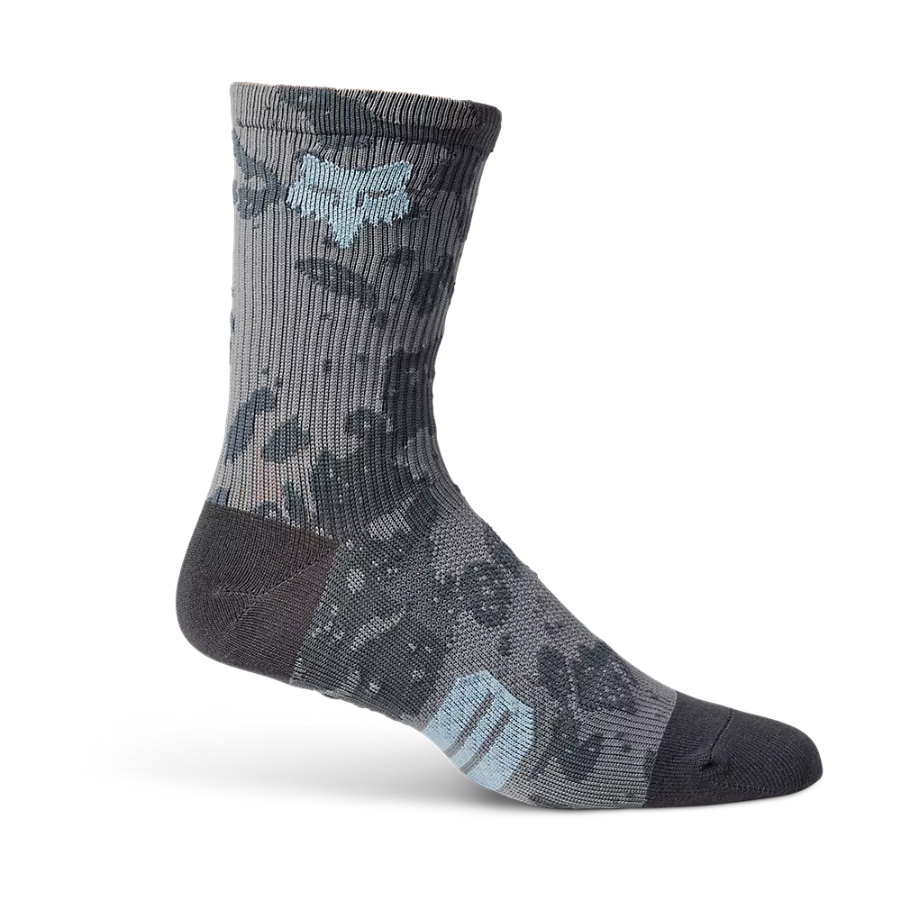 Comfortable Wool Crew Socks-Fox Racing 6" Ranger Sock - Womens - Pewter