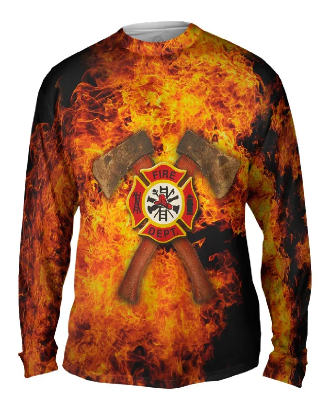 Fashionable Slim Fit Long Sleeve-Firefighter Ax