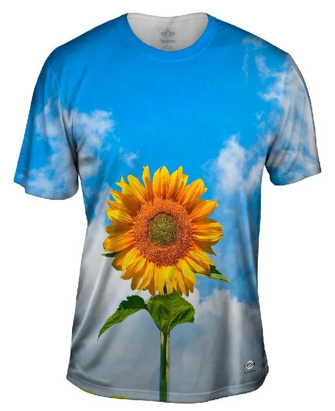 Abstract Graphic T-shirt-Sunflower Sky