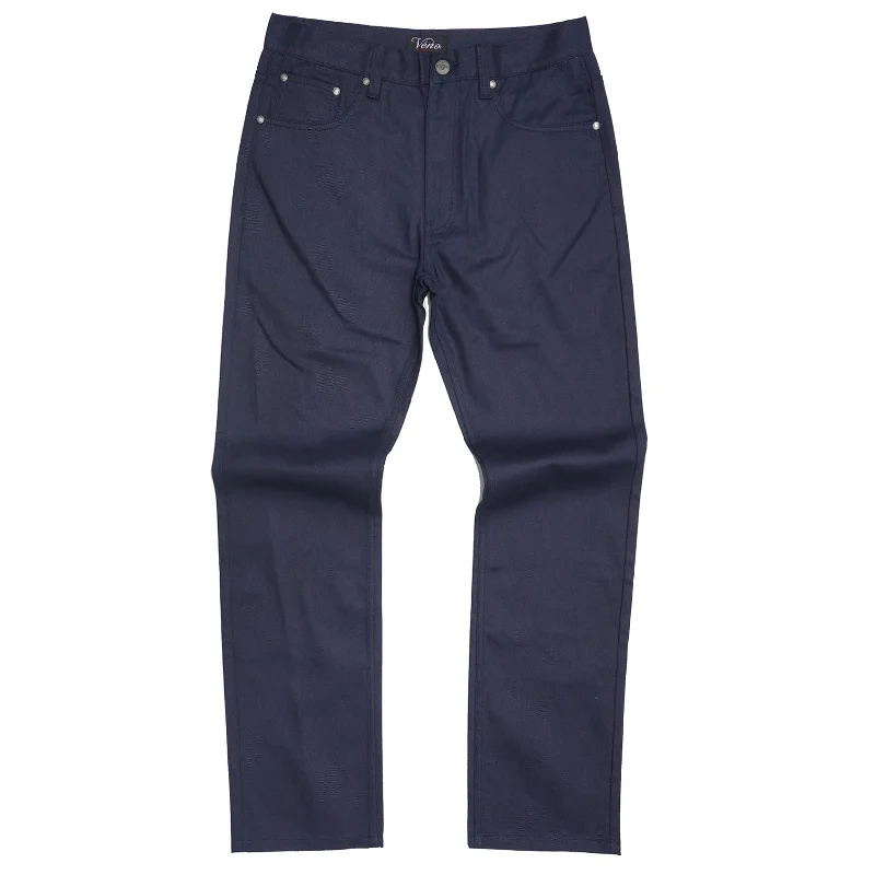 Custom Name Pants-V1761 Veno Twill Denim Jeans - Navy