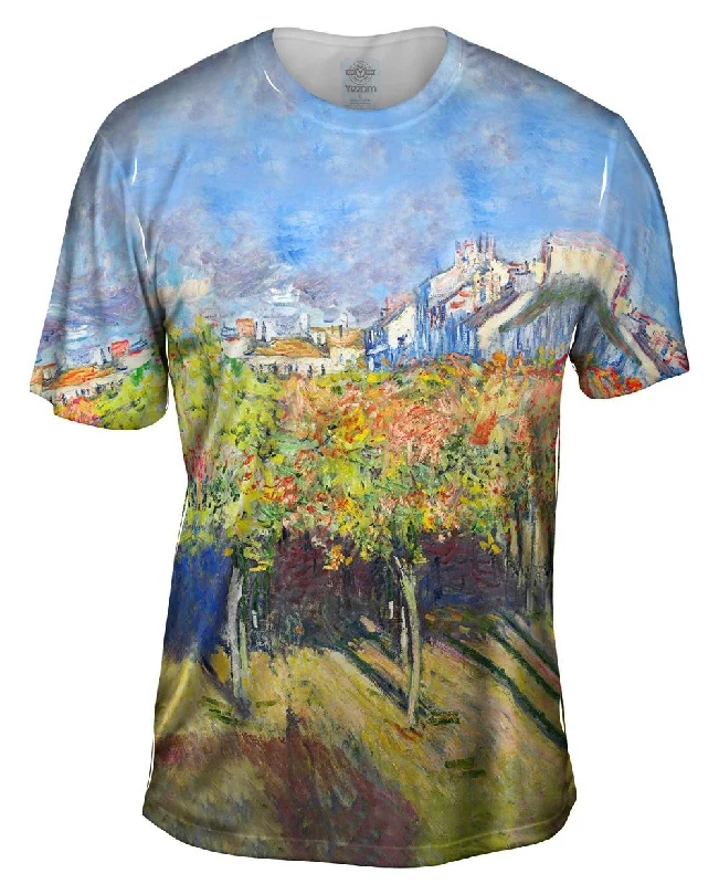 Funky Print T-shirt-Claude Monet - "The Lindens Of Poissy" (1882)