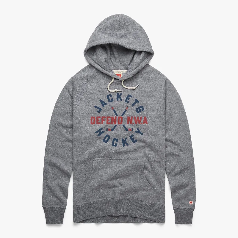 Street Style Hoodie-Jackets Hockey Defend NWA Hoodie