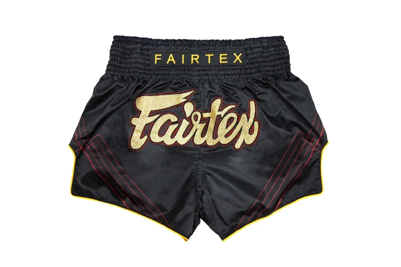 Printed Pattern Shorts-Fairtex Muay Thai Shorts BS1925 Black