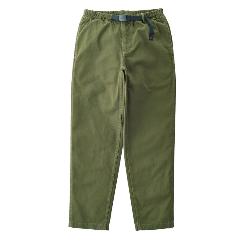 High-Waisted Casual Pants-Gramicci Womens Pant Olive