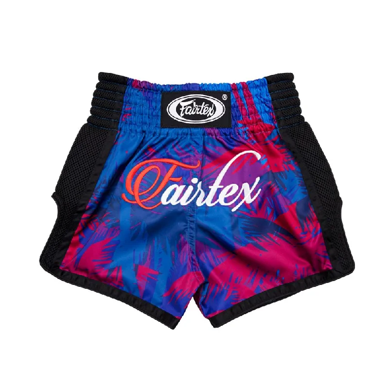 Soft Knit Shorts-Fairtex Boxing Shorts for Kids - BSK2102 "Summer"