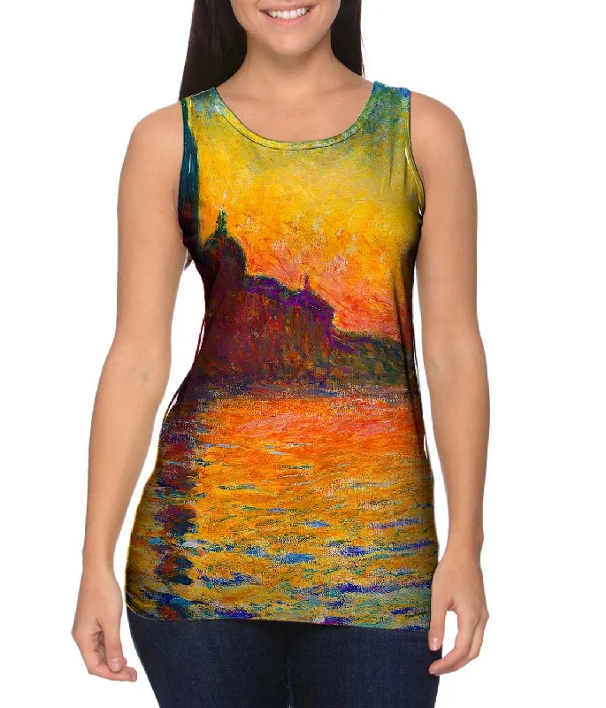 Lightweight Workout Tank-Claude Monet - "Venice Twilight"