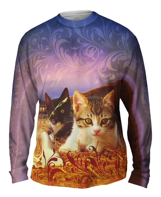 Vintage Sports Long Sleeve Shirt-Farm Kitten