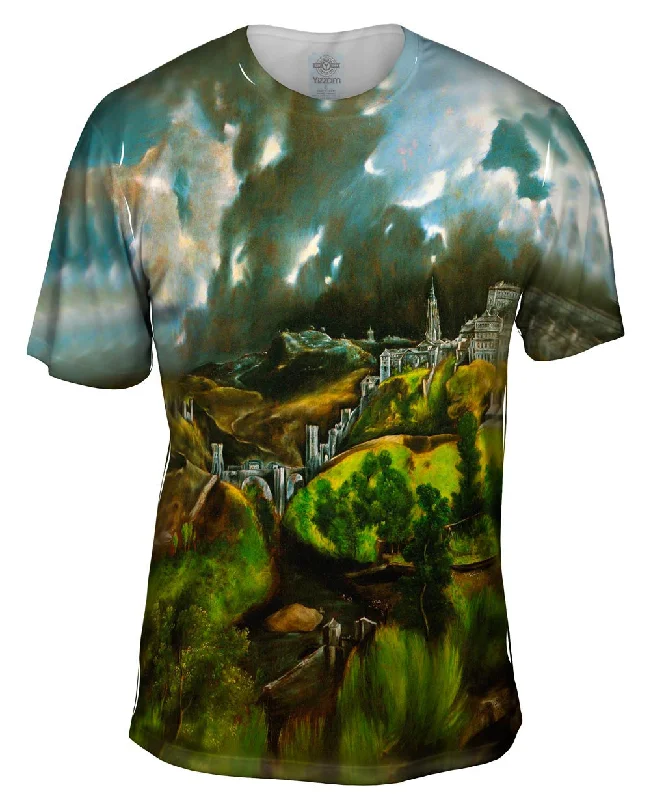 Bold Graphic T-shirt-El Greco - "View of Toledo" (1596–1600)